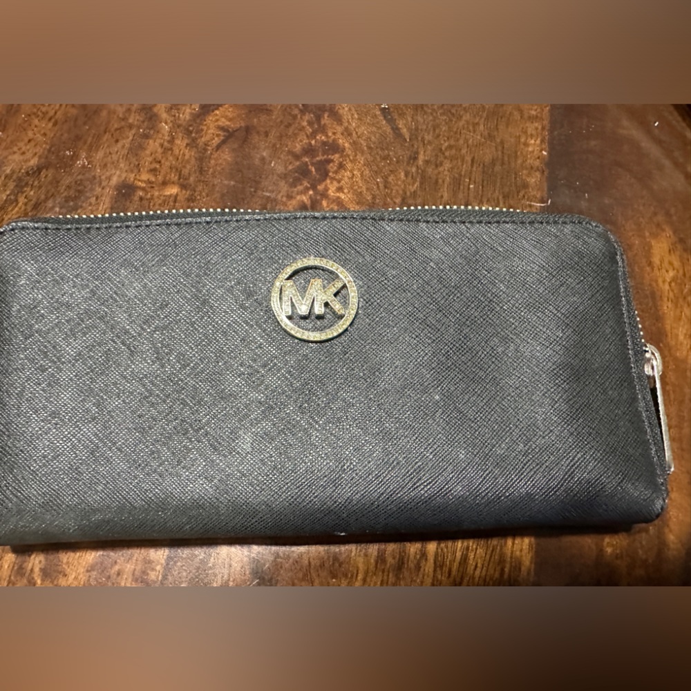 MICHAEL KORS WALLET, full zip black